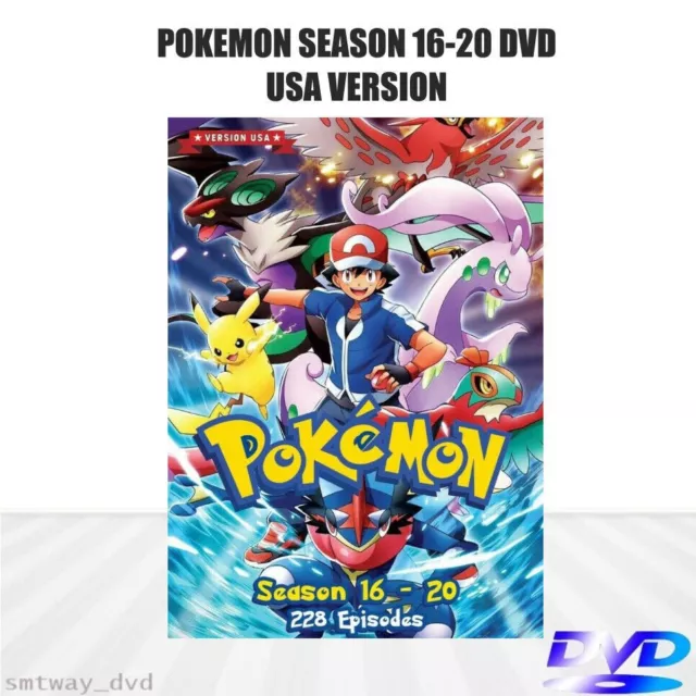 DVD Anime Pokemon Series Season 6 7 8 9 10 Epi 1-242 End English Dubbed  FedEx