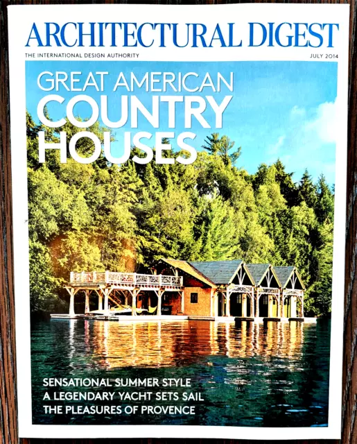 Architectural Digest magazine, July 2014