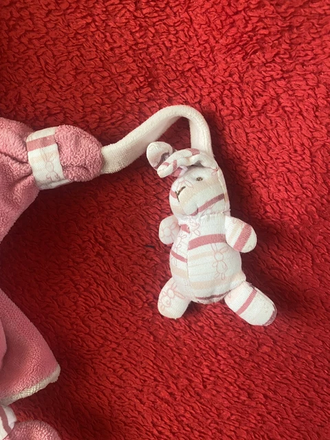 🇫🇷Doudou Marionnette Lapin Blanc Rose Célestine DOUDOU & COMPAGNIE TTBE 3