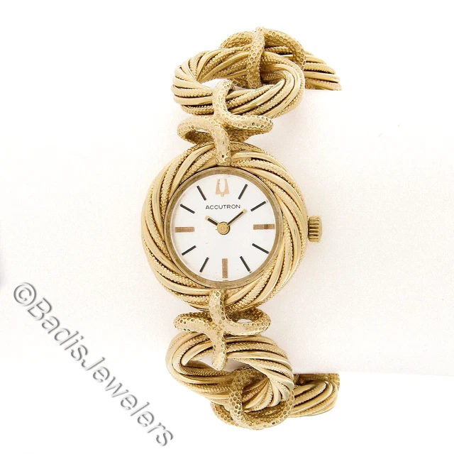 Reloj bulova de oro 14k mujer deals