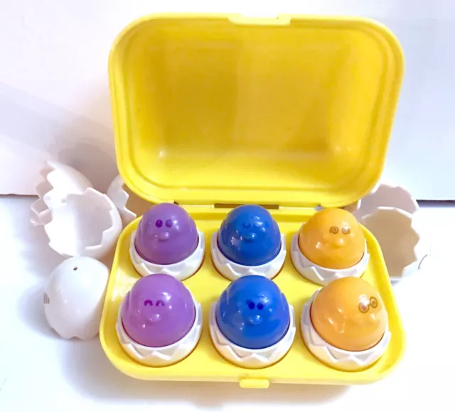 Tomy Egg Shape Sorting Toy, Hide N Squeak, 1993, Vintage Cute Egg Toys