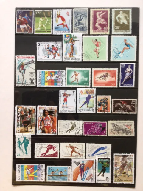 Stamps Of Sports Events Competitors.
