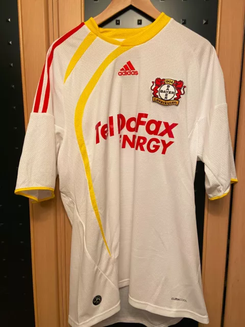 Trikot adidas Bayer 04 Leverkusen Saison 09/10 Auswärts Tel Da Fax , Gr. XL