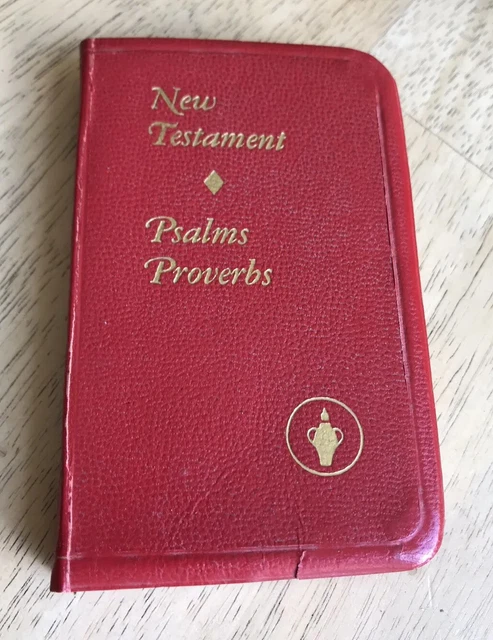 New Testament Psalms Porverbs vintage 1977 HB Gideons International  Bible