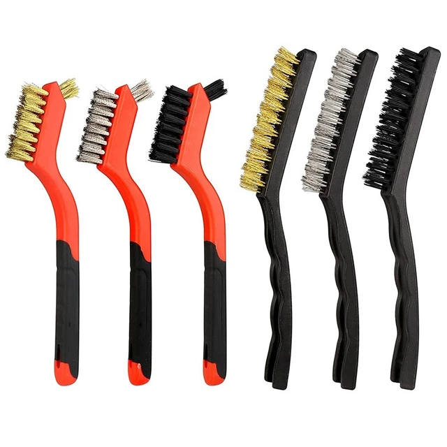 Set mini spazzole metalliche di alta qualità rimozione ruggine piccole per pulizia ruggine e ampere