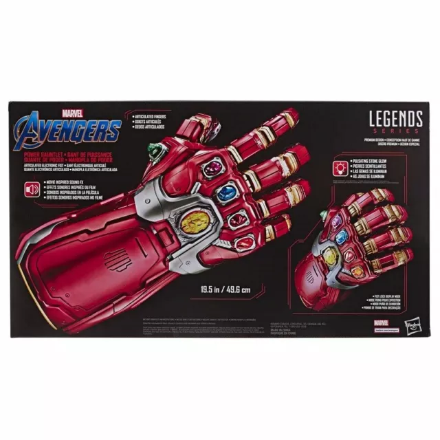 Hasbro Marvel Legends Avengers Endgame Gant Infini Iron Man Puissance Gauntlet