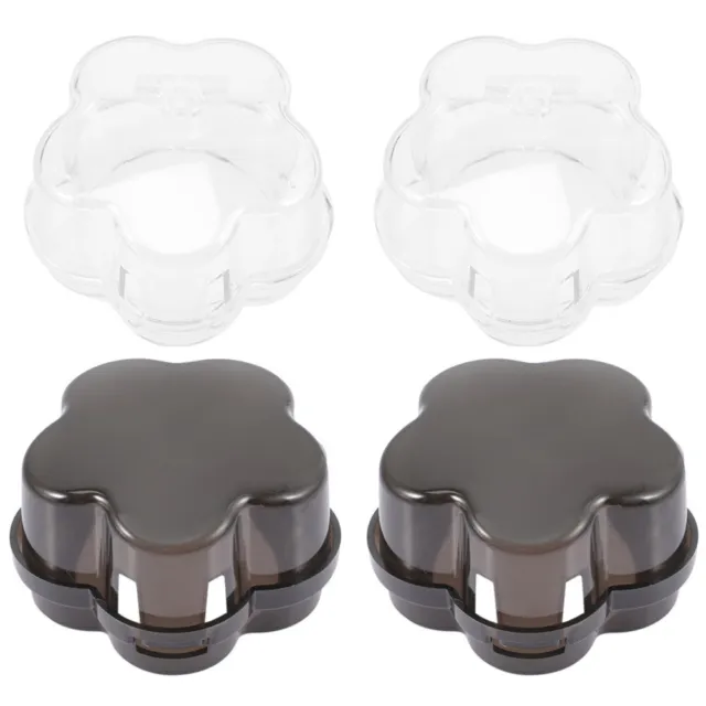 4 piezas Cubiertas universales de mordaza de cocina Interruptor de gas Máscara de seguridad