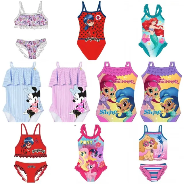 Miraculous, Paw Patrol, Shimmer&Shine, Pony, Minnie, Frozen,  Swimming costume 2