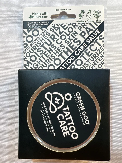 GREEN GOO 🟢 TATTOO CARE Salve 1.82oz Exp 06/2025 Plant Based Ingredients +🎁