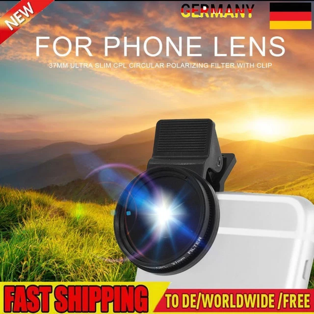 37mm CPL Filter with Clip for Phone Lens Ultra Slim Circular Accessories