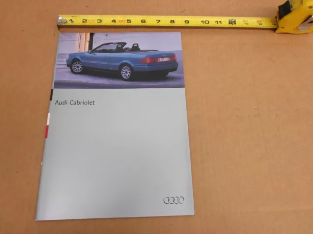 1994 Audi Convertible in GERMAN sales brochure 46 pg ORIGINAL