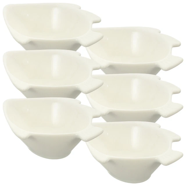 Set 6 Ciotoline Ceramica Per Salse - 90ml Bianche Per Sushi, Dessert E Snack - Foto 5