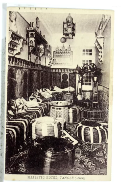 Majestic  Hotel   Tanger  Maroc Cpa  Postcard 8364