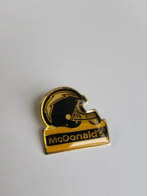 San Diego Chargers & McDonald's 1994 Souvenir Lapel Pin NFL Football Helmet