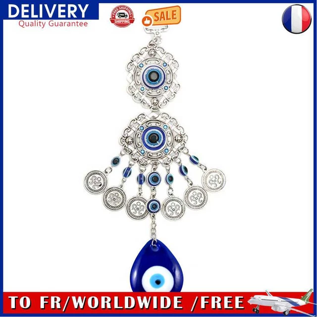 Turkish Blue Eyes Wind Chimes Wall Hanging Ornament Garden Home Decor (B)