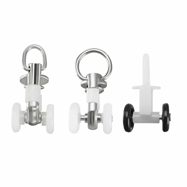 CURTAIN ROLLERS DRAPERY Rail Sliding Glider for Windows Shower Curtain