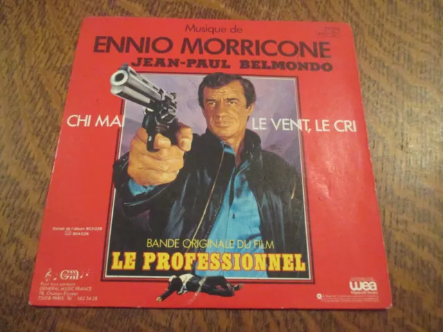 45 tours ENNIO MORRICONE bande originale du film "le professionnel" chi mai
