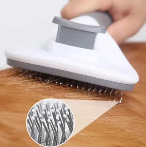 Pet Hair Remover Dog Cat Comb Grooming Massage Deshedding Self Cleaning Brush , 3
