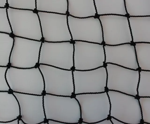 Teichnetz Größe 3 m x 25 m Masche 3 cm Teichschutznetz gegen Eisvögel schwarz