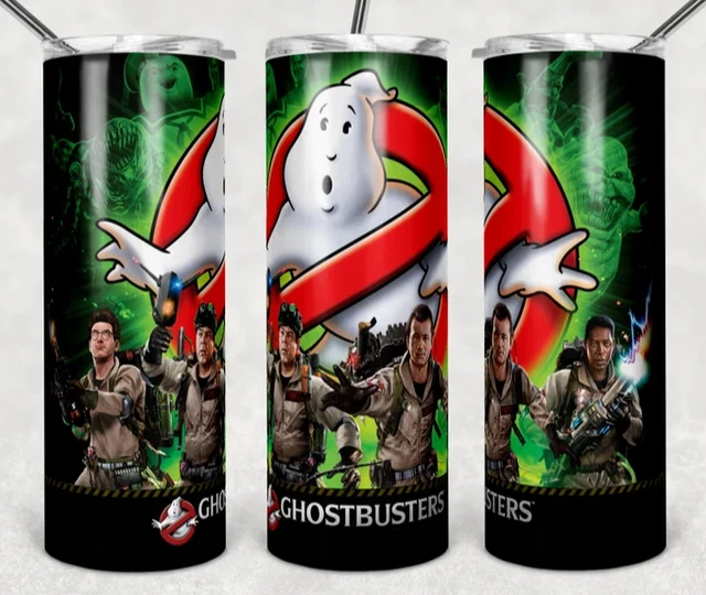 20oz Ghostbusters insulated tumbler with box lid and straw