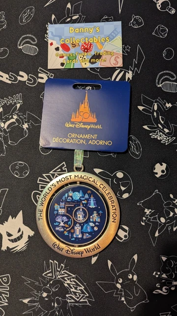 WALT DISNEY WORLD 50th Anniversary Mickey Mouse Metal Hanging Ornament