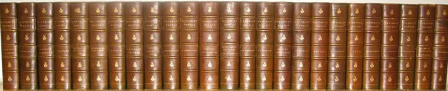 Leather;Sir Walter Scott!The Waverly Novels! Complete 25V (Andrew Lang Edition!)