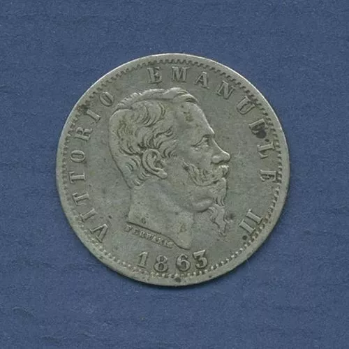 Italien 20 Centesimi 1863 T BN, Vittorio Emanuele II., KM 13.2 ss (m6077)