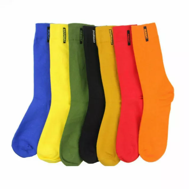 Mens Socks Cotton Color Solid style British Business Fashion Casual Socks