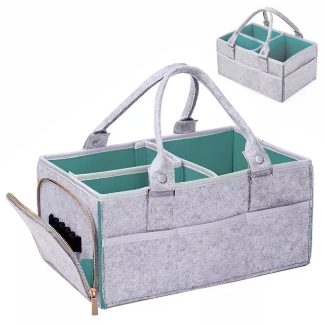 Baby Diaper Caddy Organizer Portable Large Holder Bag Travel & Nursery Organizer 8