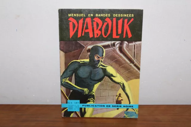 Bd Mensuel En Bandes Dessinees Diabolik N°10 La Pegre Se Venge Serie Noire