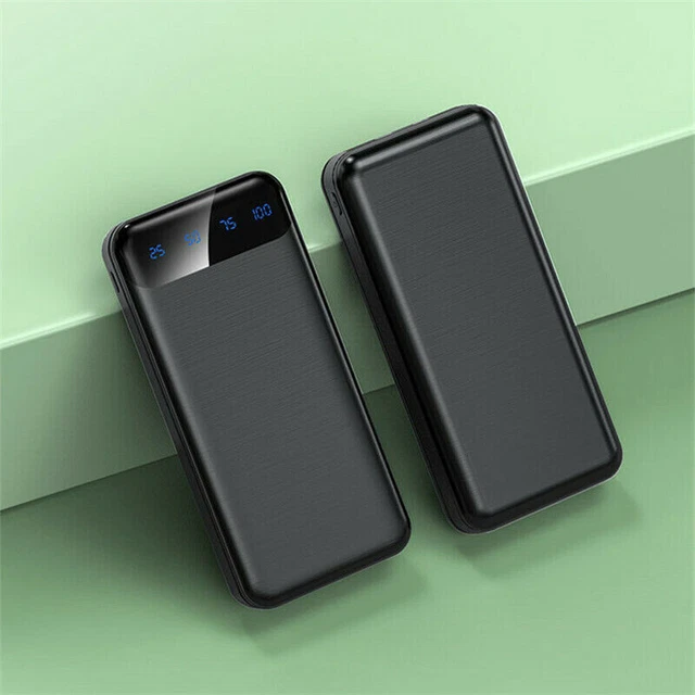 1000000mAh 2 USB Backup External Battery Power Bank Pack Charger for Cell Phone