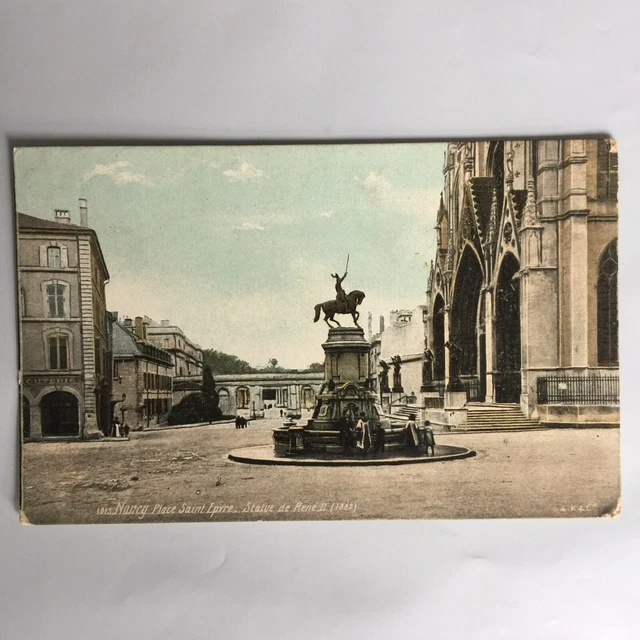 Nancy Place Saint Epvre Statue de Rene France Carte Postale Unposted Postcard