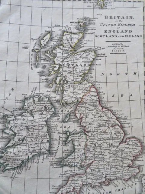British Isles United Kingdom England Scotland Wales Ireland 1826 engraved map