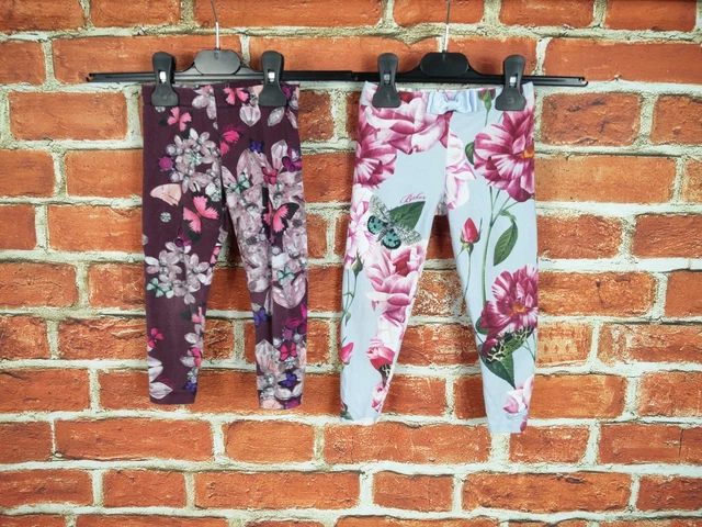 Baby Girls Bundle Age 18-24 Months 100% Ted Baker Floral Leggings Infants 92Cm