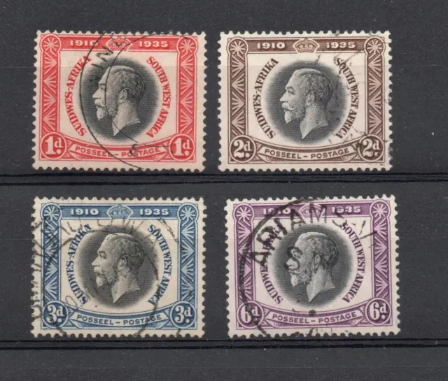 South West Africa  Sg 88-91 1935 Gv Silver Jubilee  Set Fine Used