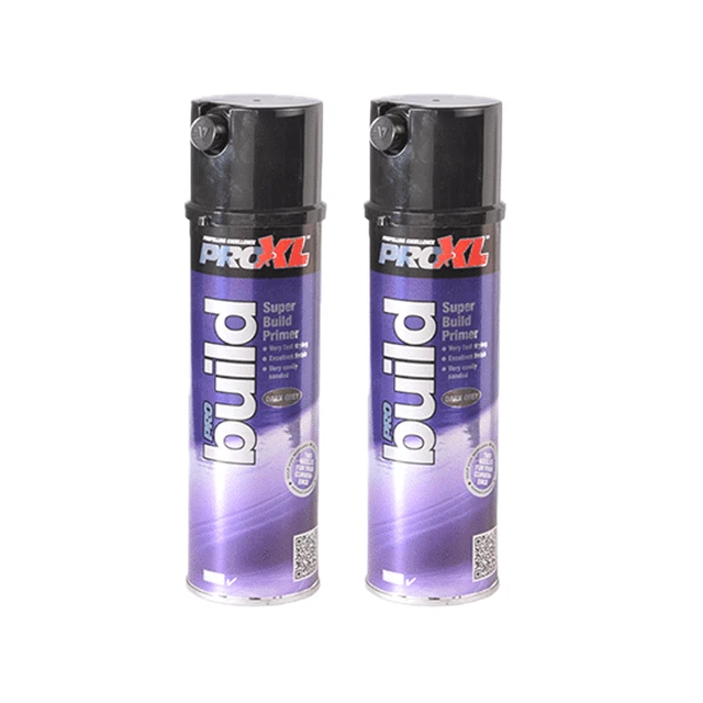 2X PROXL SUPER Build Grey Primer Aerosols Spray - 500ml - PROBUILD ...