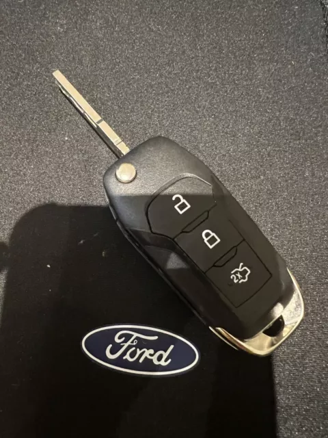 Genuine Ford 3 BUTTON FLIP REMOTE KEY FOB for FORD FOCUS FIESTA MONDEO KA Spare