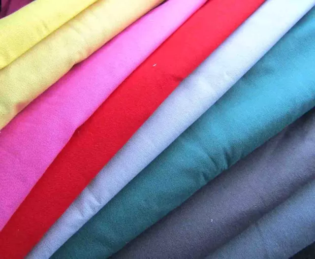 Heavy Weight fabric 100% Cotton Solid colors Curtain Fabric Heavy Cotton Canvas