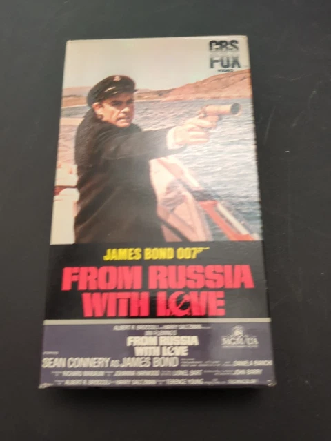 From Russia With Love VHS 1984 CBS FOX James Bond 007 Sean Connery