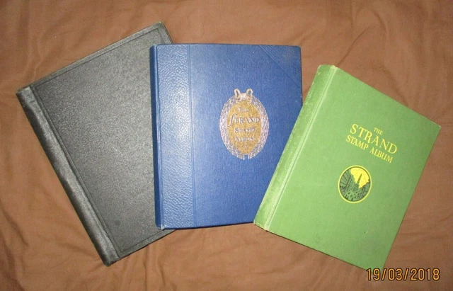 SAFE 150 Libro con tasche blu per francobolli Con 64 pagine bianche | Goffratura a linea d'oro | Copertina in pelle ottica di lusso
