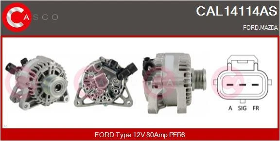 RIDEX Alternatore 80A 14V 4G0273 - Compatibile Con Citroën C1, Peugeot 107 E Toyota Aygo - 2