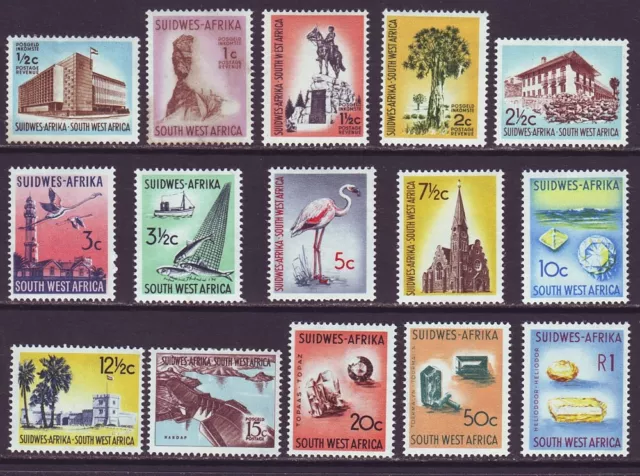 South West Africa 1961 SC 266-280 MNH Set