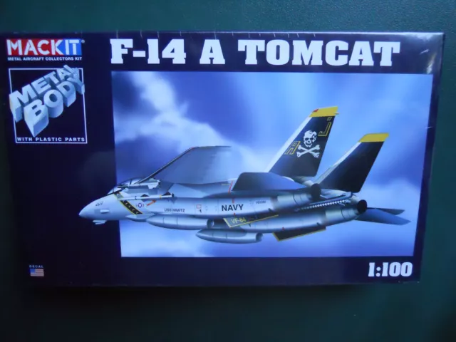 Armour Franklin Mint Mackit Kit Metal 1/100 Avion F-14 A Tomcat Mint Box