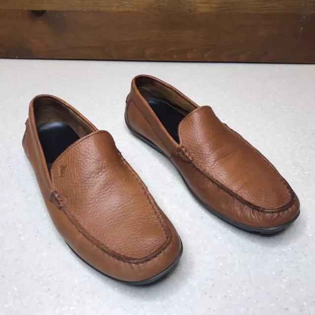 Tommy Bahama Naples Driver Venetian Loafers Mens Size 10.5M Brown Soft Leather