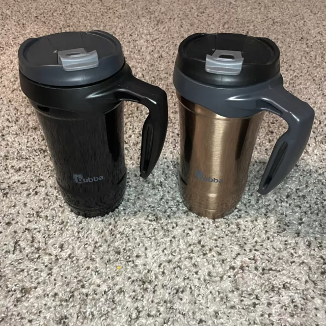 Lot Of 2 Bubba Insulated Travel Coffee Mug 18 Oz Black Bronze Handle Mugs