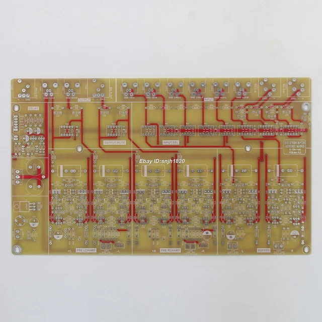 HIFI FULLY BALANCED Preamplifier Pcb Preamp Bare Board Base On Bryston