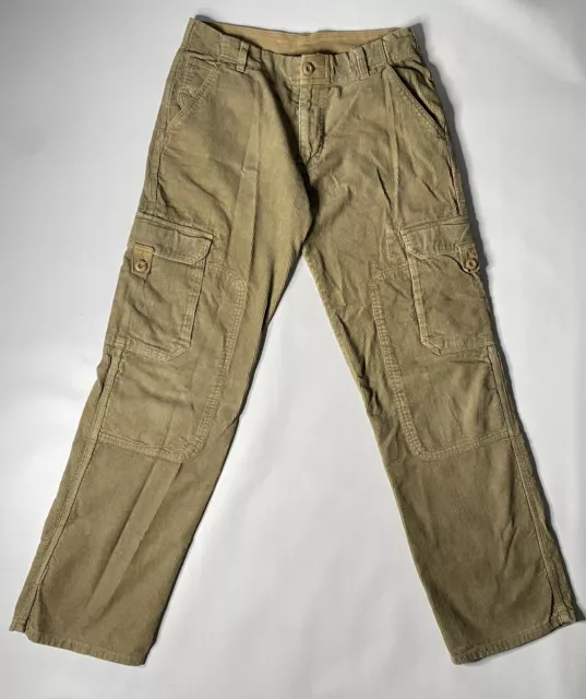ZARA SRPLS LINEN Cotton Khaki Cargo Pants Size 31 £79.00 - PicClick UK