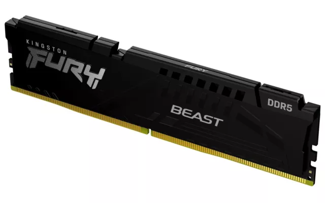 Kingston FURY Beast DDR5 8GB 4800MT/s DDR5 CL38 DIMM Desktop Gaming Memory Singl