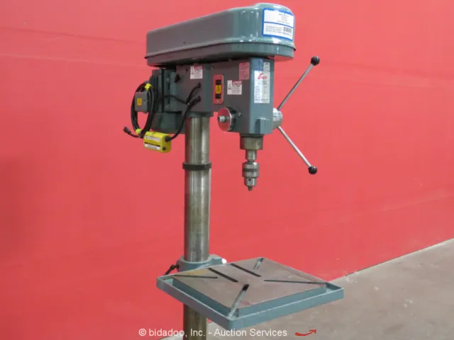 Enco 126-2225 Industrial 12" Vertical 12-Speed Metalworking Drill Press bidadoo