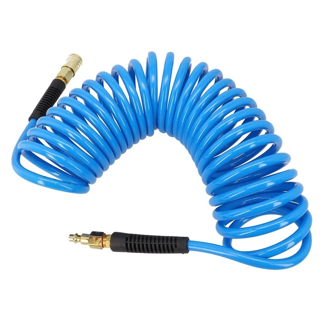 Tube de tuyau de compresseur d'air en polyuréthane PU 8mm X 5mm avec raccord ue connecteur d'outil Flexible tuyau en spirale à ressort 8 * 5 (Color : 15M-8X5 w PPSP20